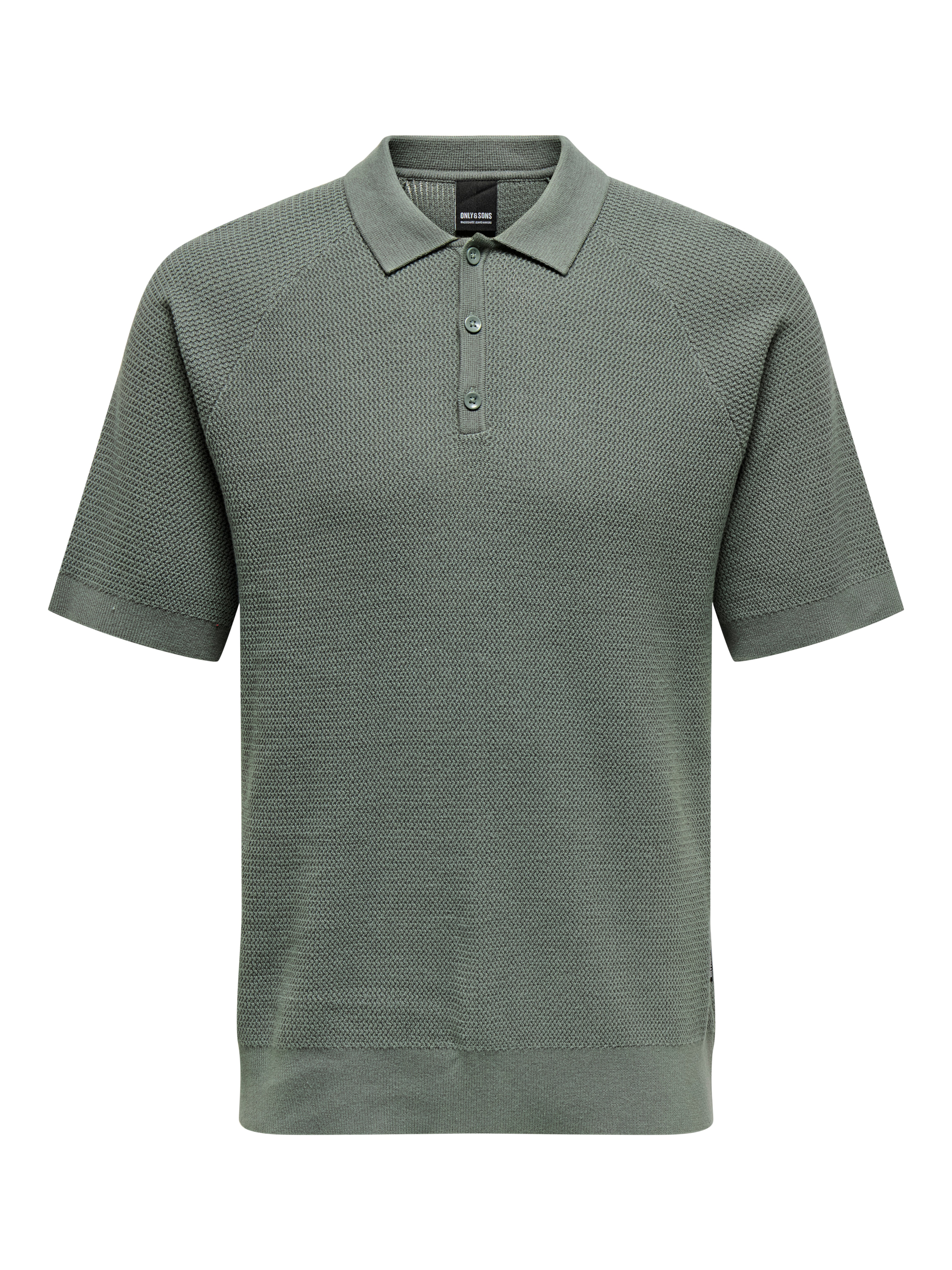 Onsjames Gestricktes Poloshirt
