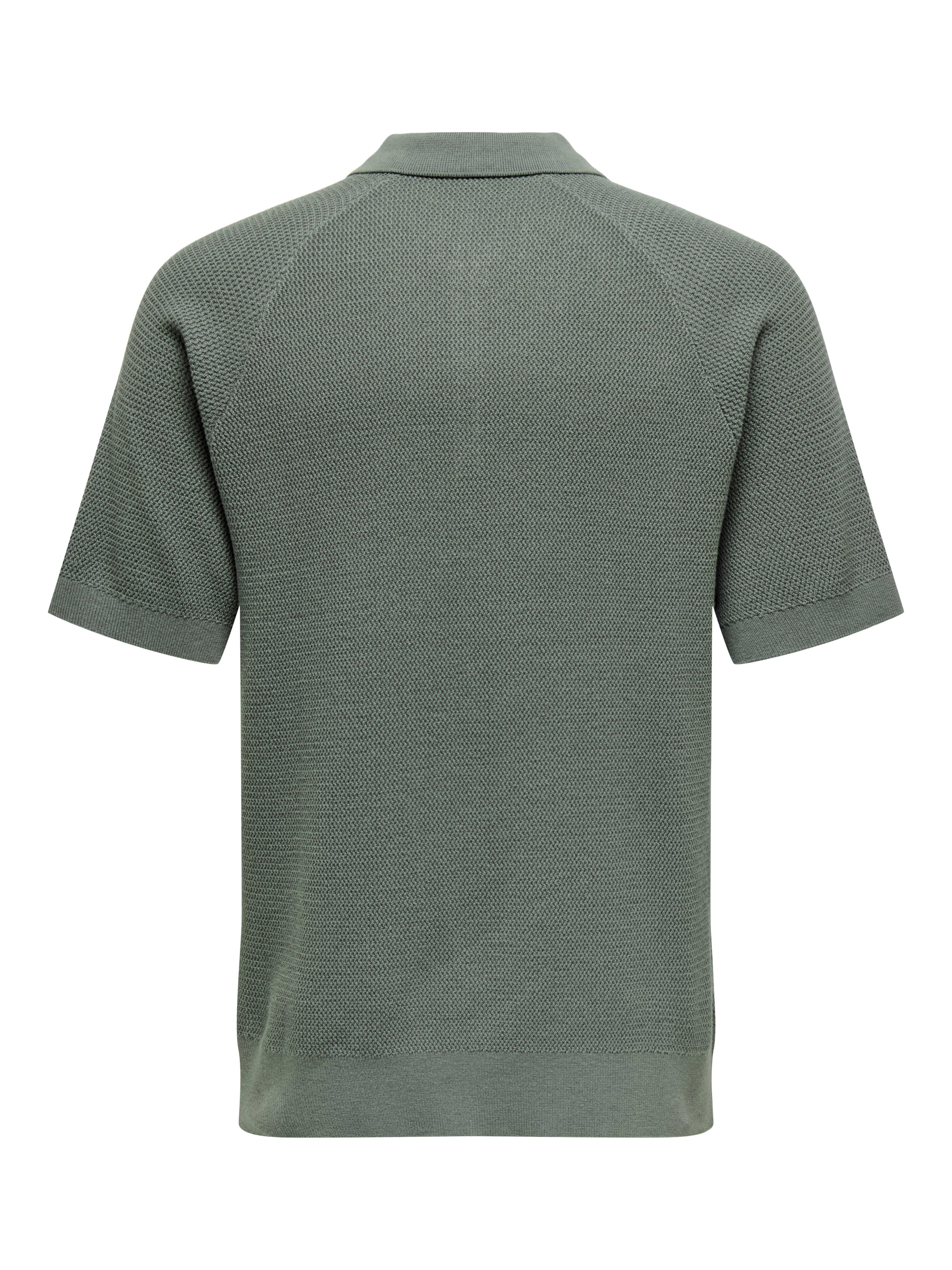 Thumbnail - Onsjames Gestricktes Poloshirt