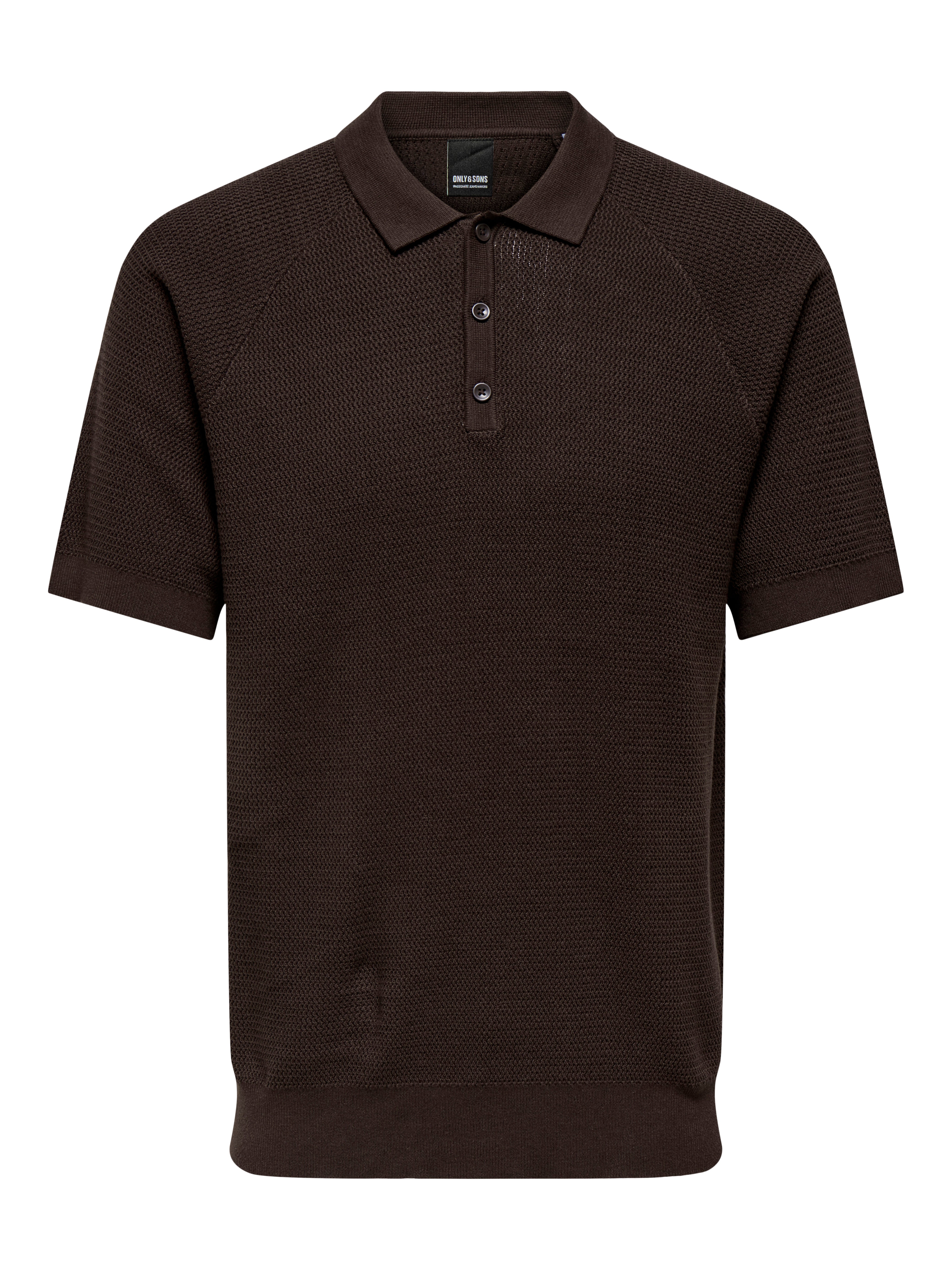 Thumbnail - Onsjames Gestricktes Poloshirt