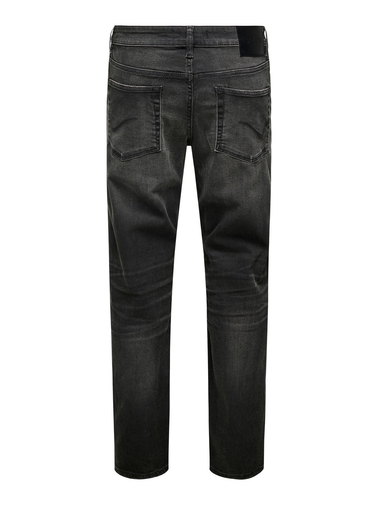 ONLY & SONS ONSWEFT Vita bassa Regular Fit Jeans -Dark Grey Denim - 22034496