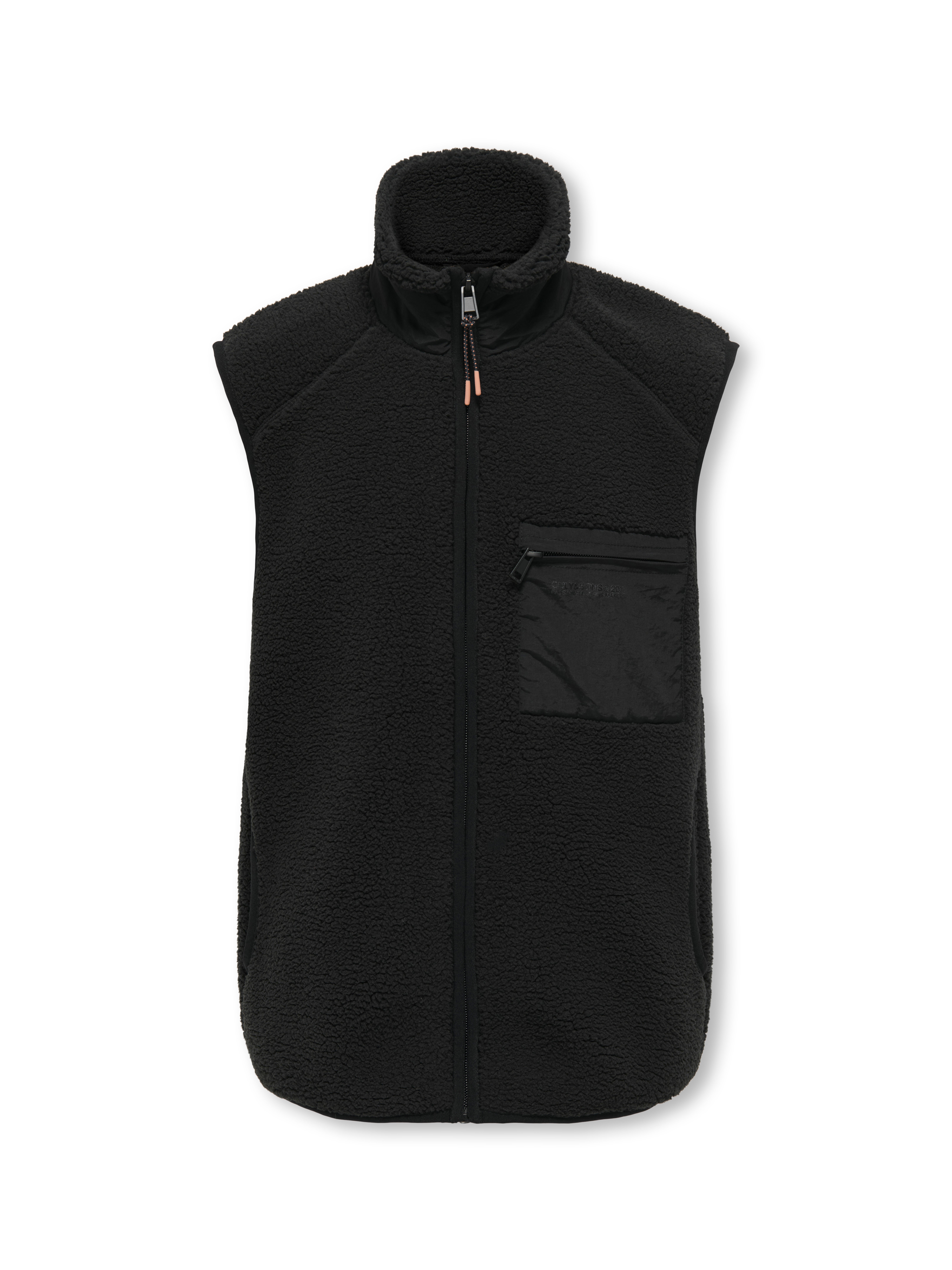 OSJDALLAS Chaleco de peluche Negro ONLY SONS® - Main Image