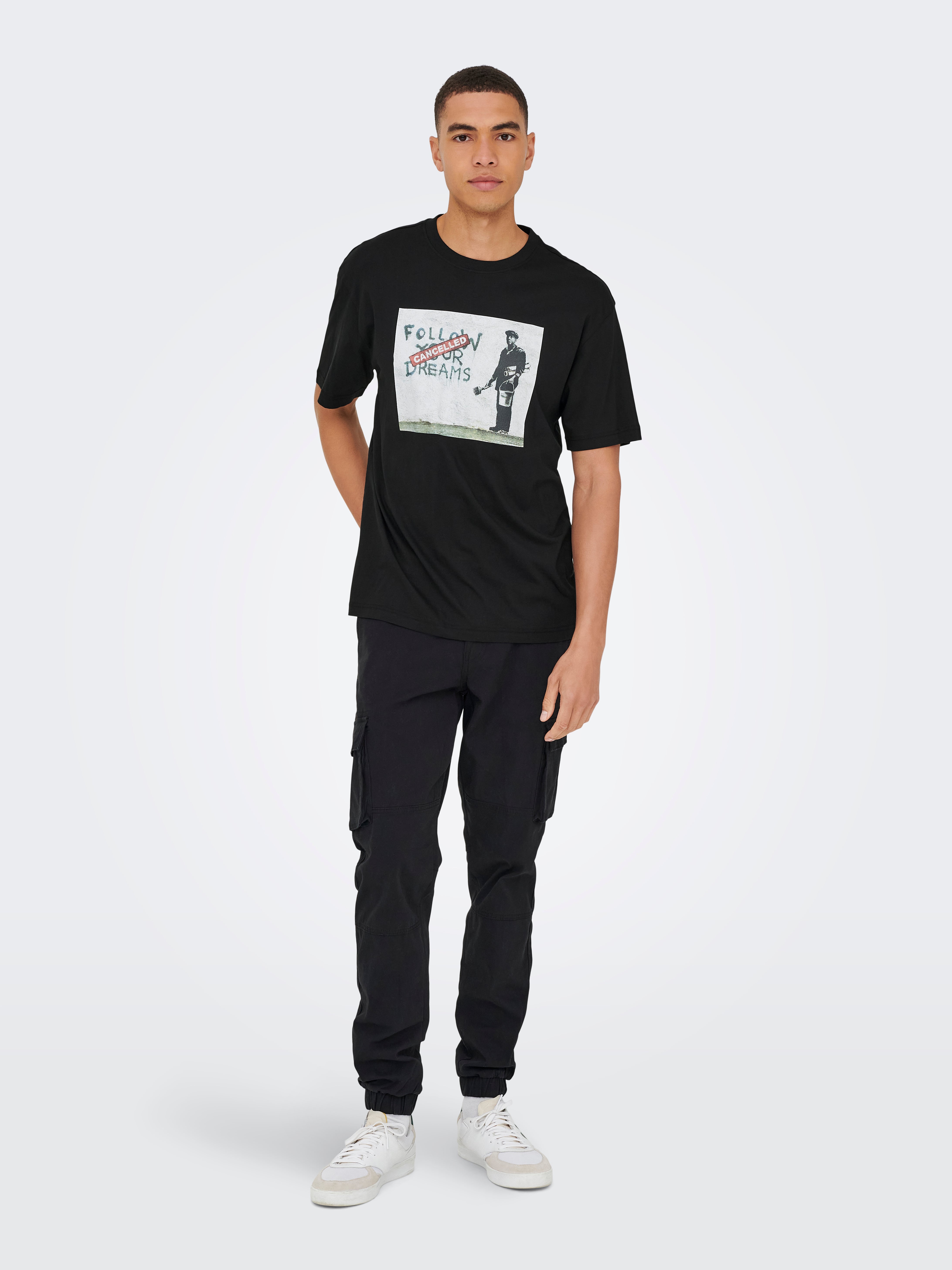 Only & Sons Shirt 'ONSJEFF' in Zwart, Wit | ABOUT YOU Only & Sons Shirt 'ONSJEFF' in Zwart, Wit | ABOUT YOU