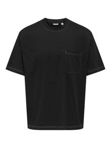 ONLY & SONS ONSLARRY T-shirt -Jet Black - 22035186