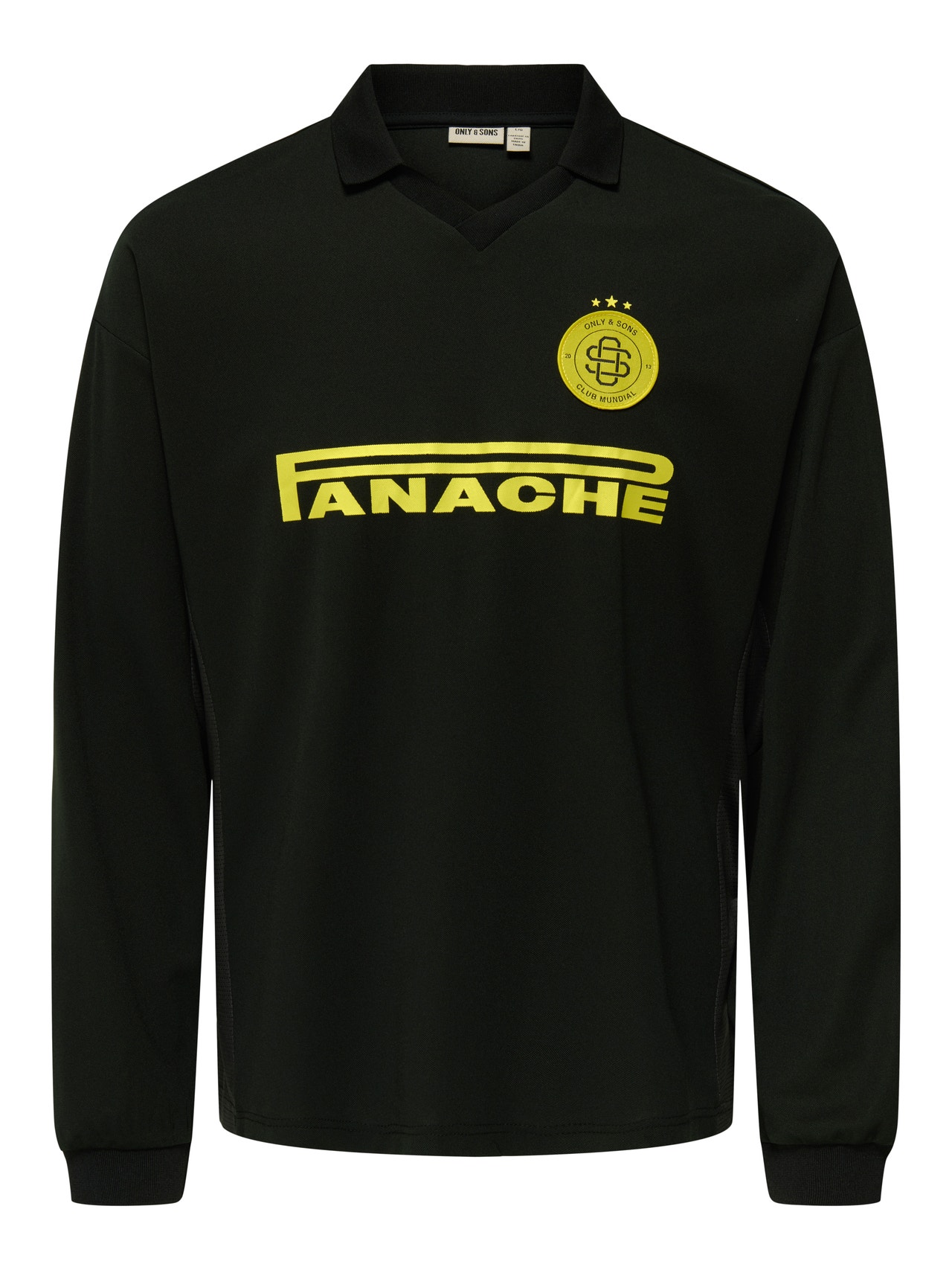 ONLY & SONS Avar lõige V-kaelus T-särk -Black - 22035199