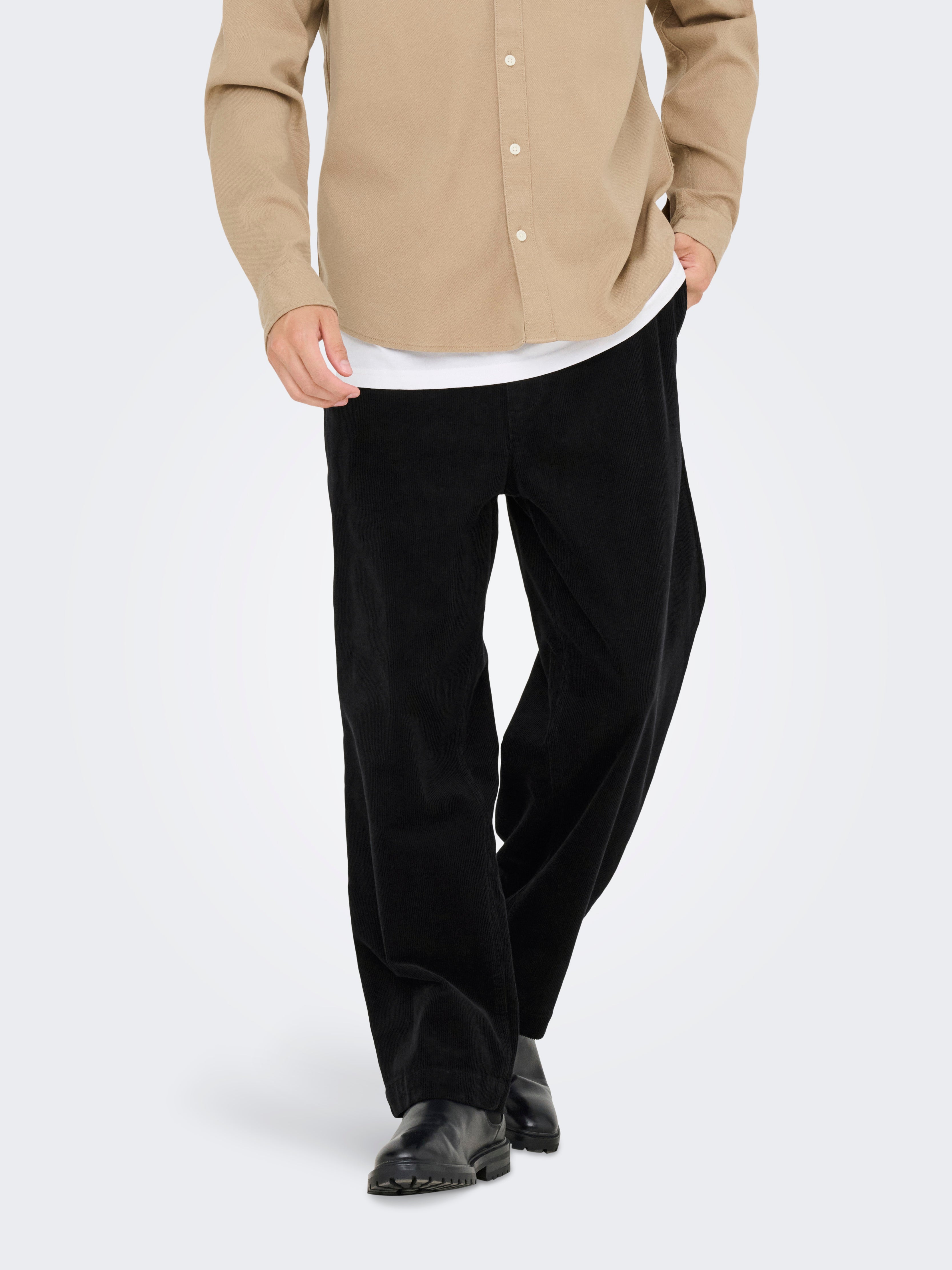 Onsfade Locker Geschnitten Corduroy Hose