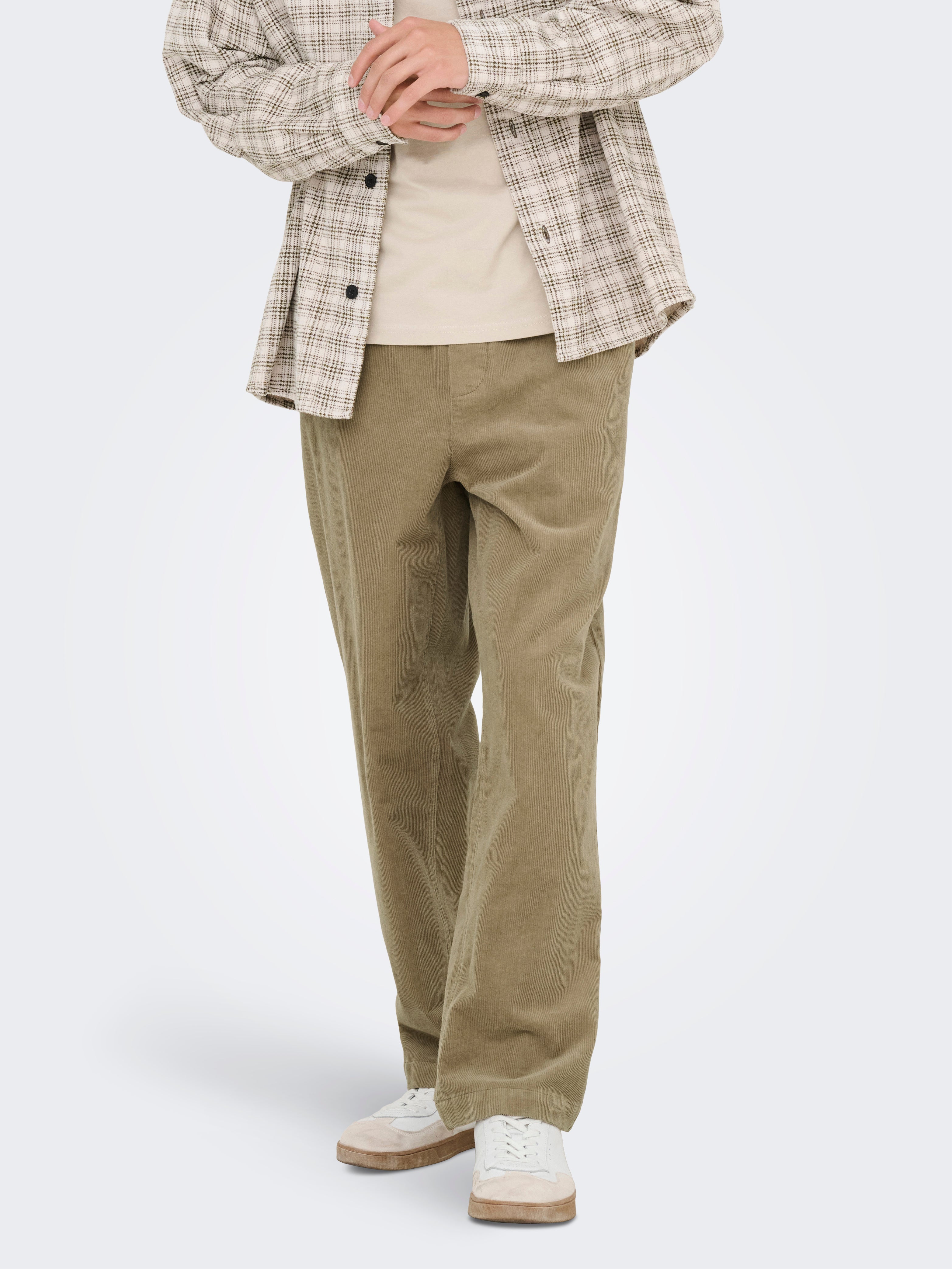 Onsfade Locker Geschnitten Corduroy Hose