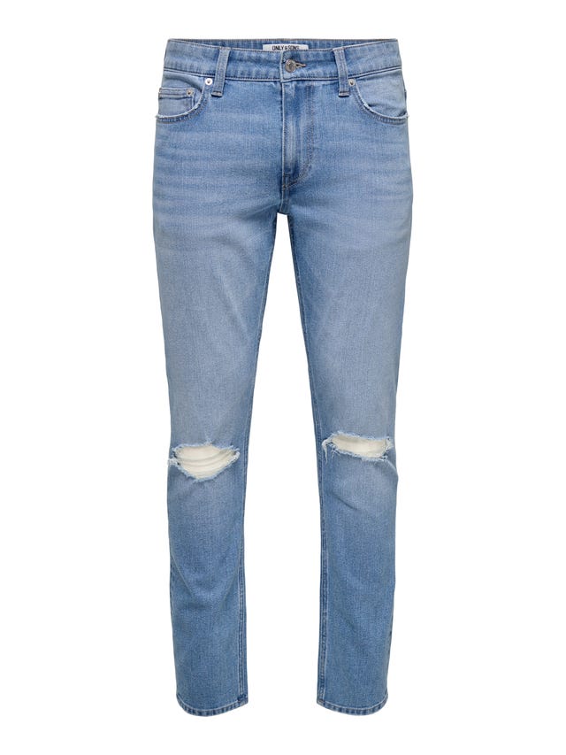 Jeans Women Only Sons ONSWARP SKINNY Vaqueros Pitillo Light