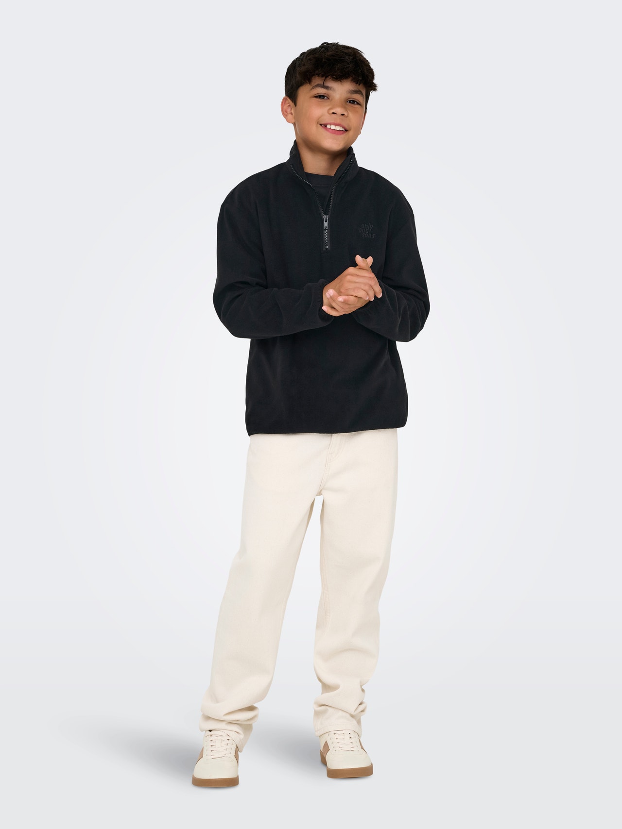 ONLY & SONS Standardno pristajanje Visoki vrat JUNIOR Majicu -Black - 22036013