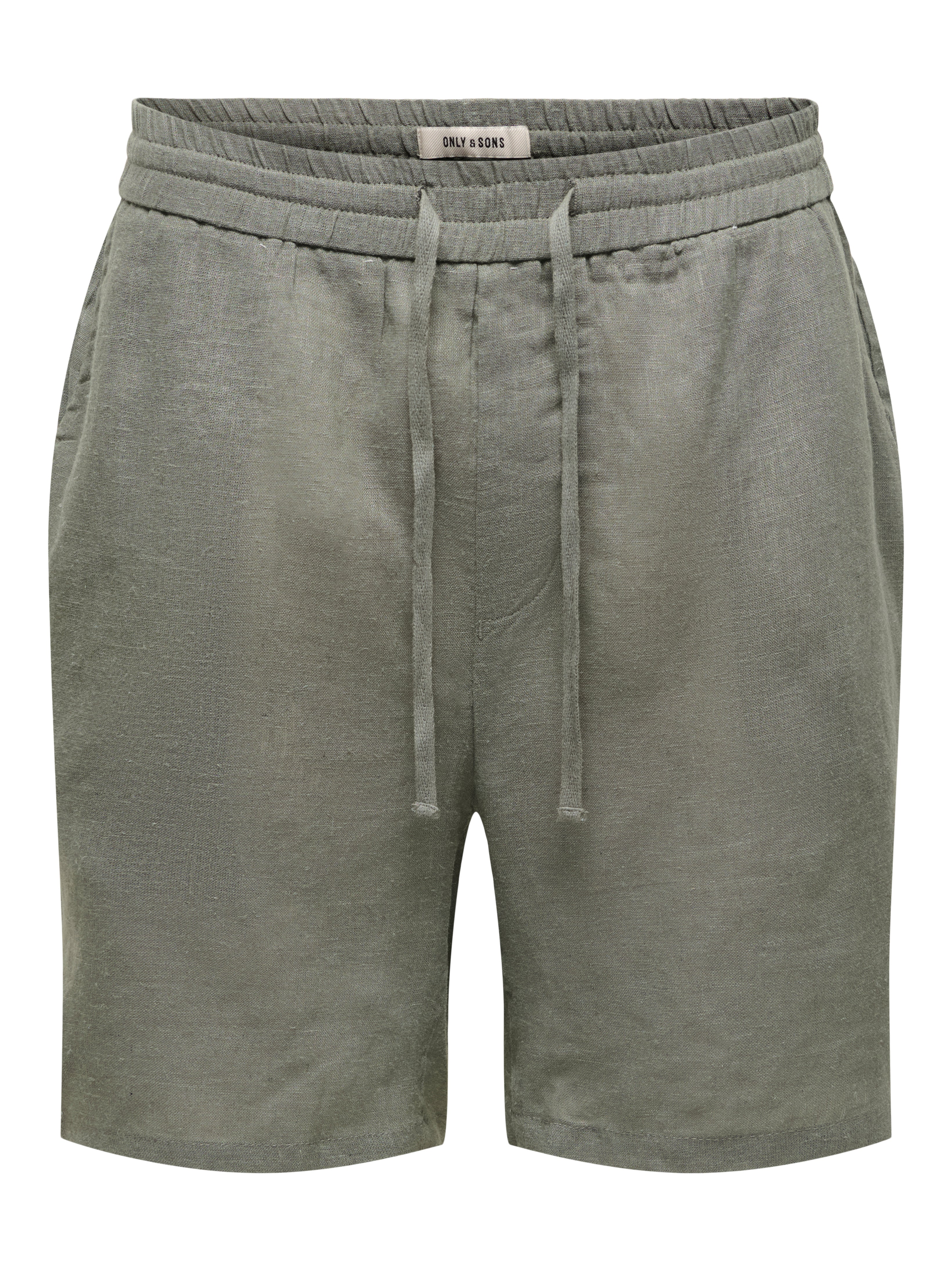 Onslaurence Normal Geschnitten Leinen Shorts