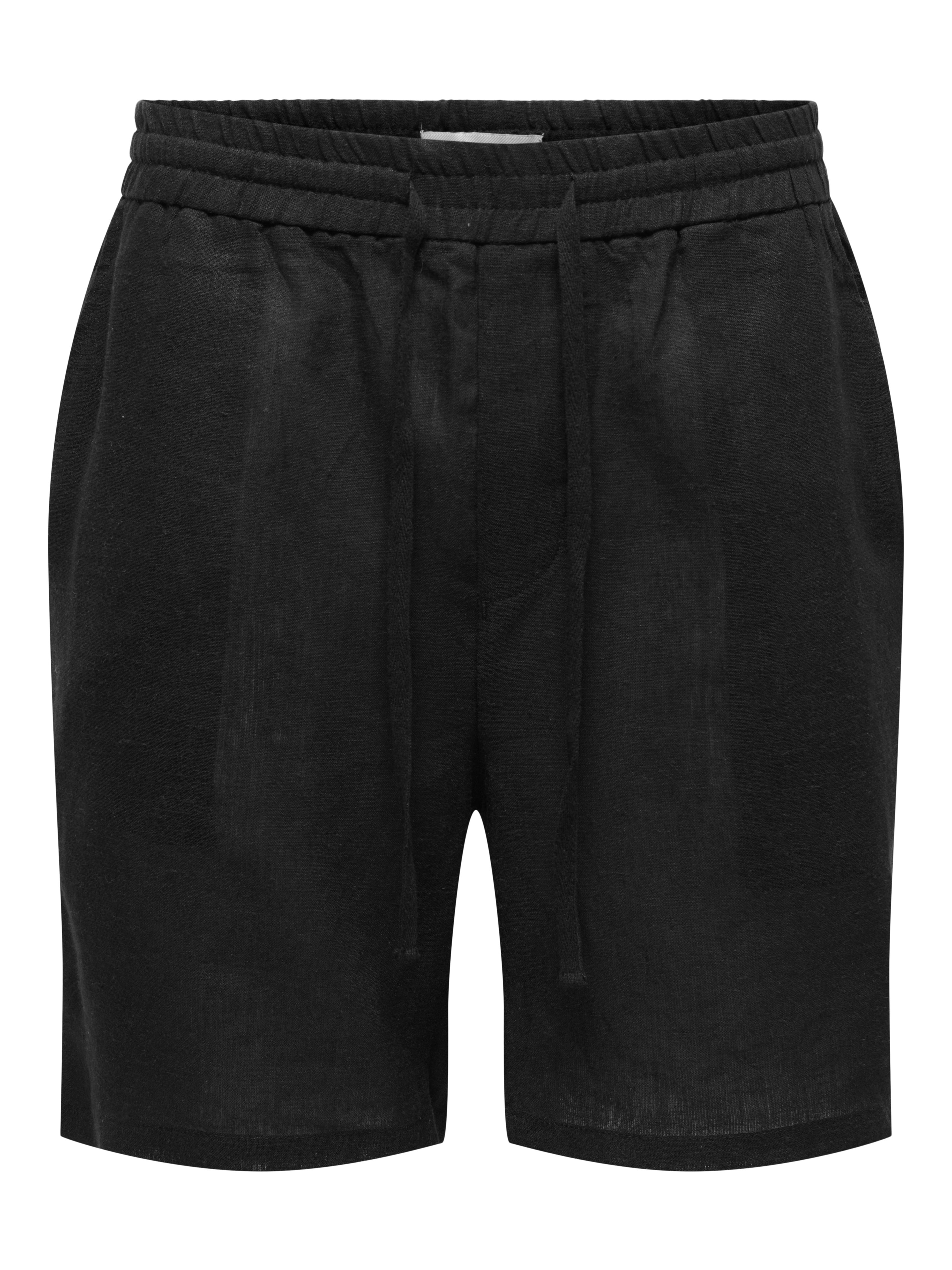 Onslaurence Normal Geschnitten Leinen Shorts