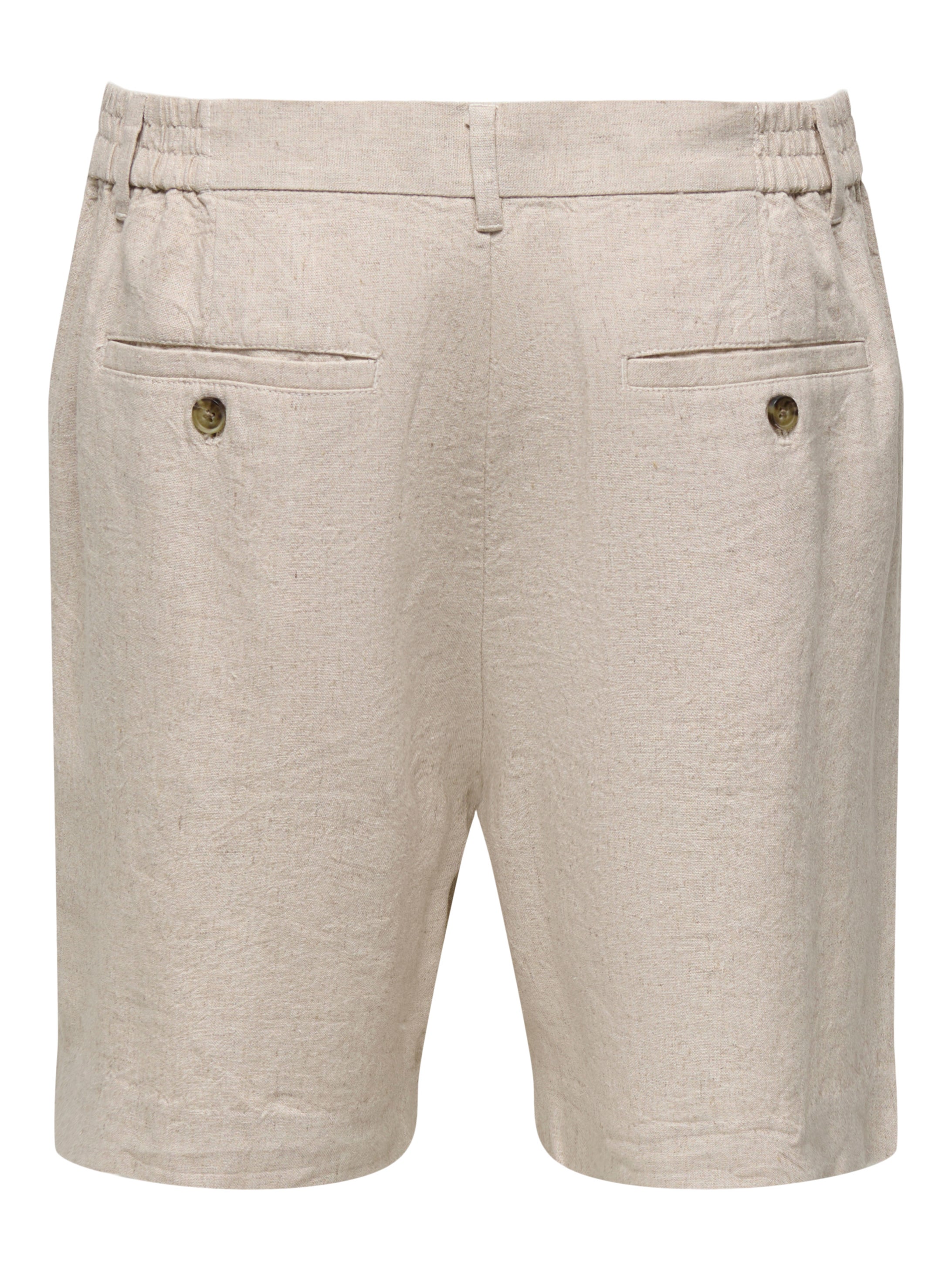 Pantaloncini Chino Uomo Only & Sons: Cotone Ed Elastan, Vestibilità Regular, Colore Nero