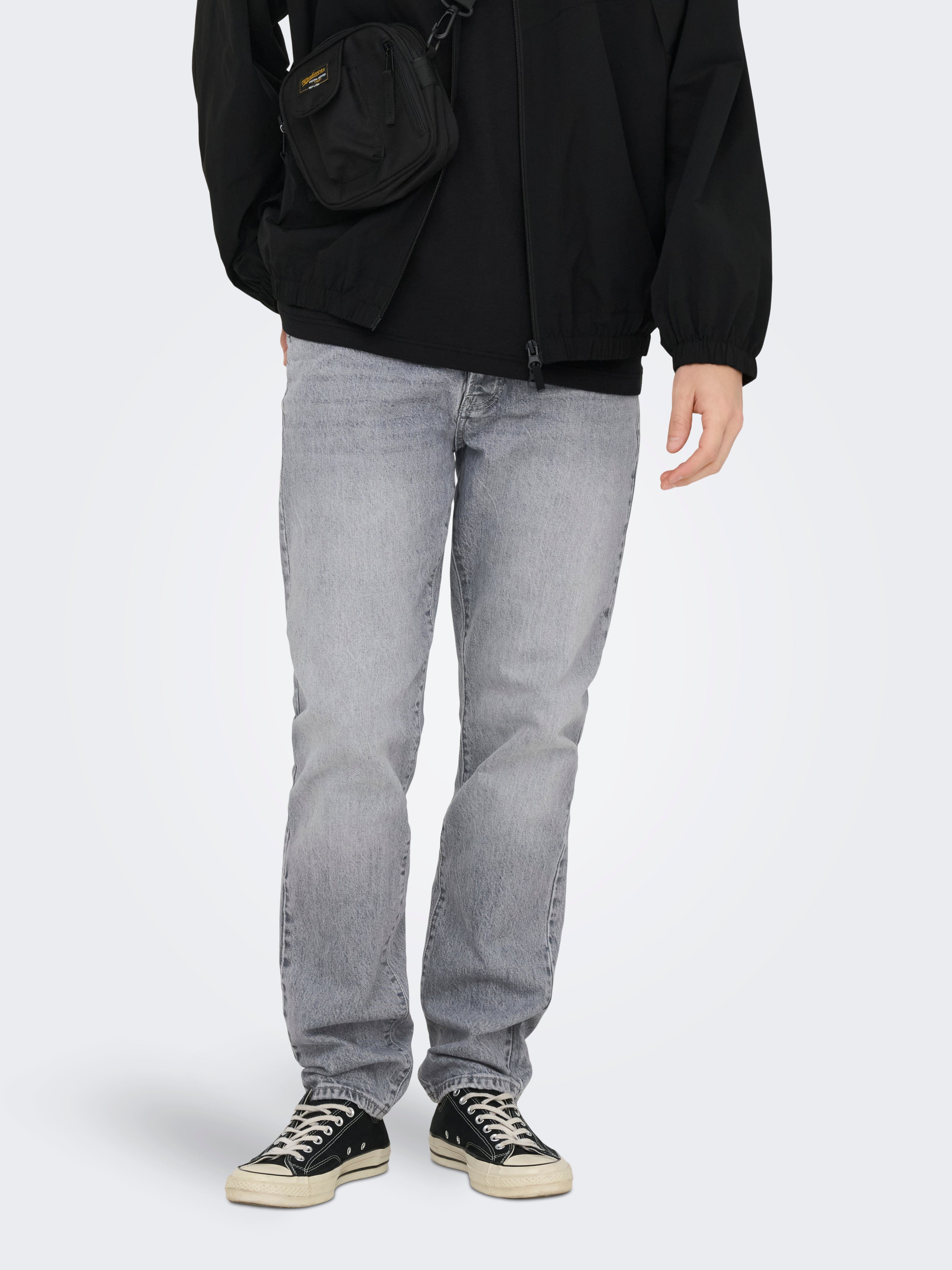 Onsyoke Mid Rise Verjüngt Jeans