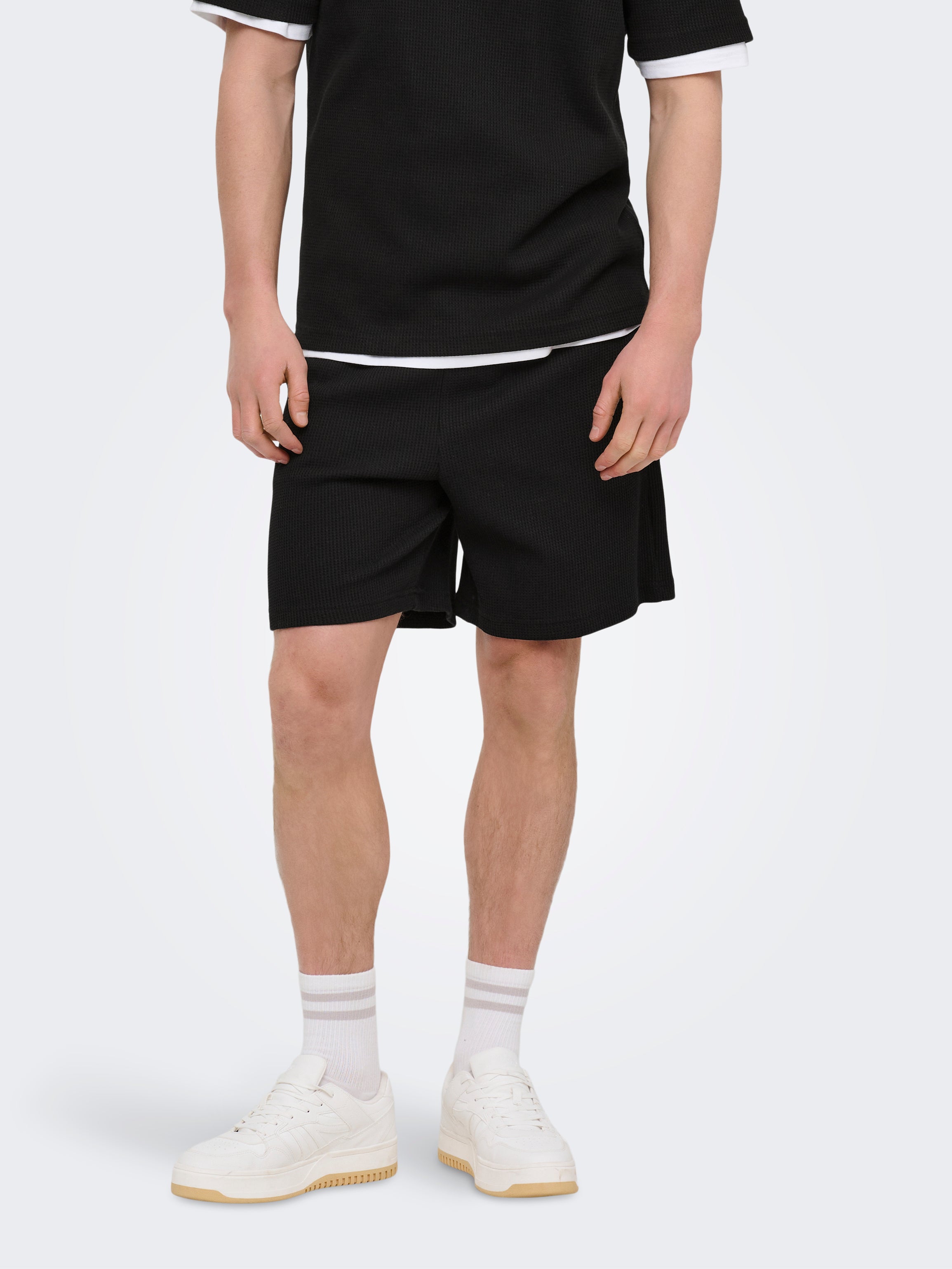 Onstobie Hohe Taille Locker Geschnitten Shorts