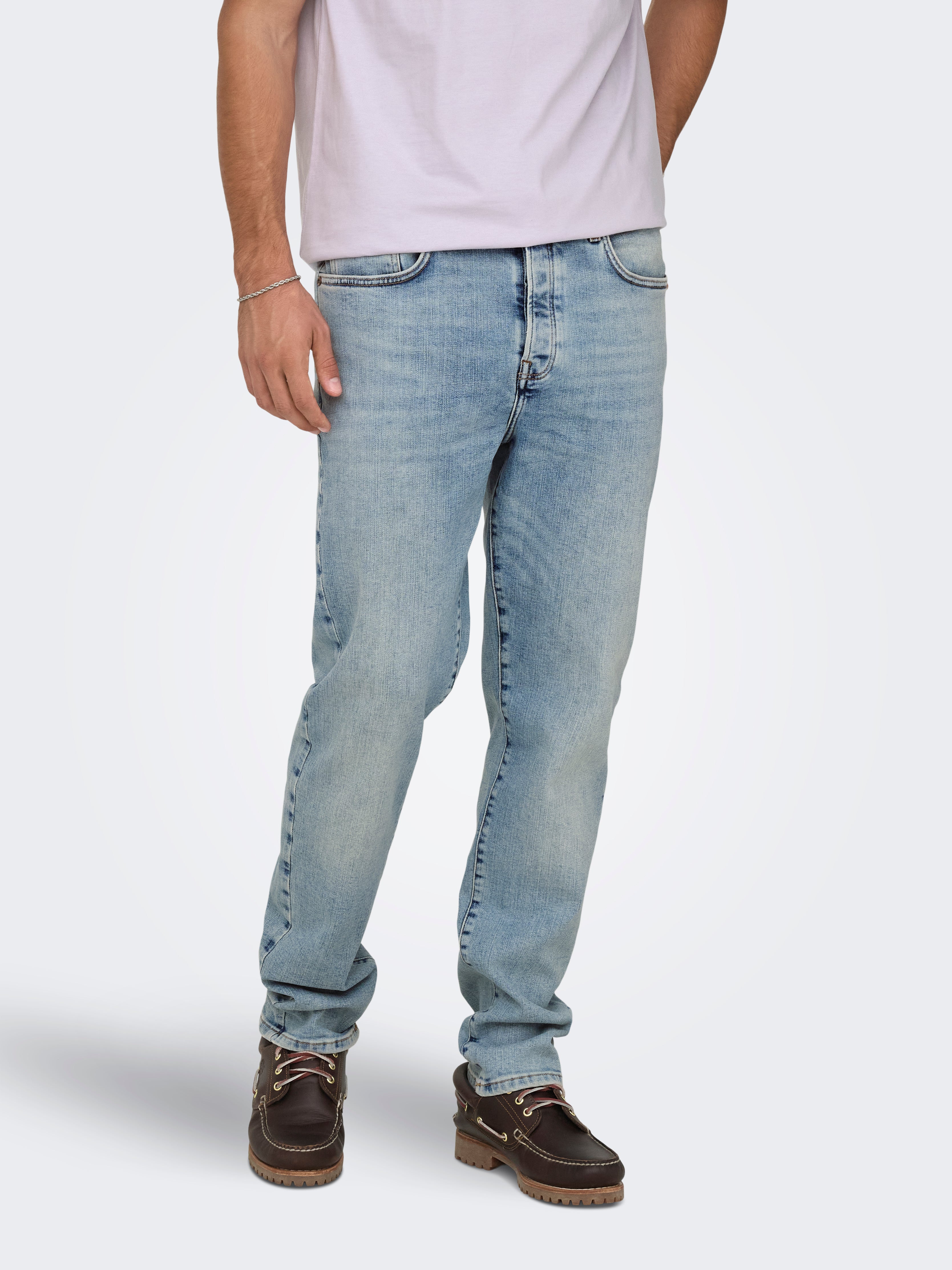 Onsyoke Mid Rise Verjüngt Jeans