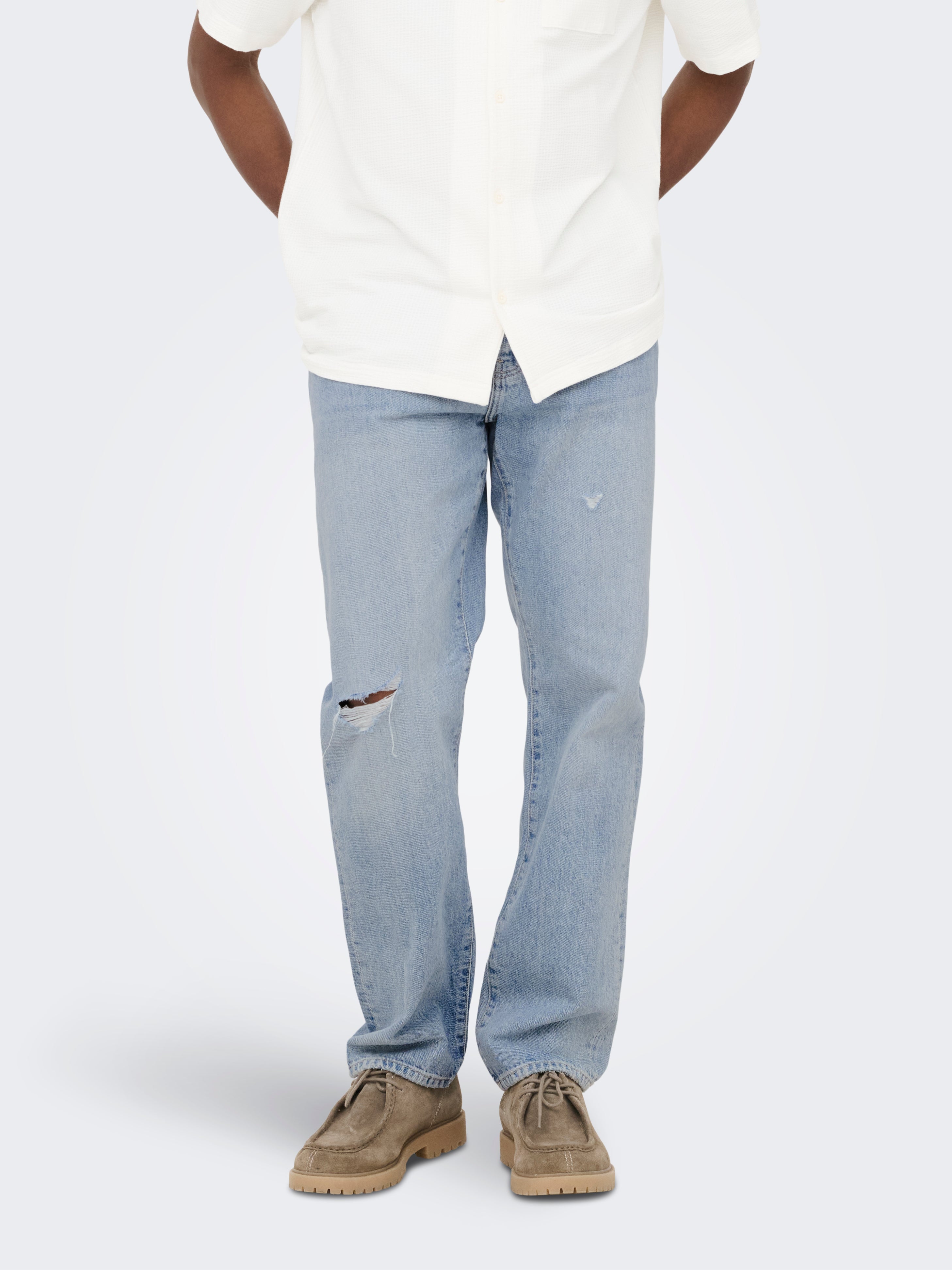 Onsedge Mid Rise Gerade Geschnitten Jeans