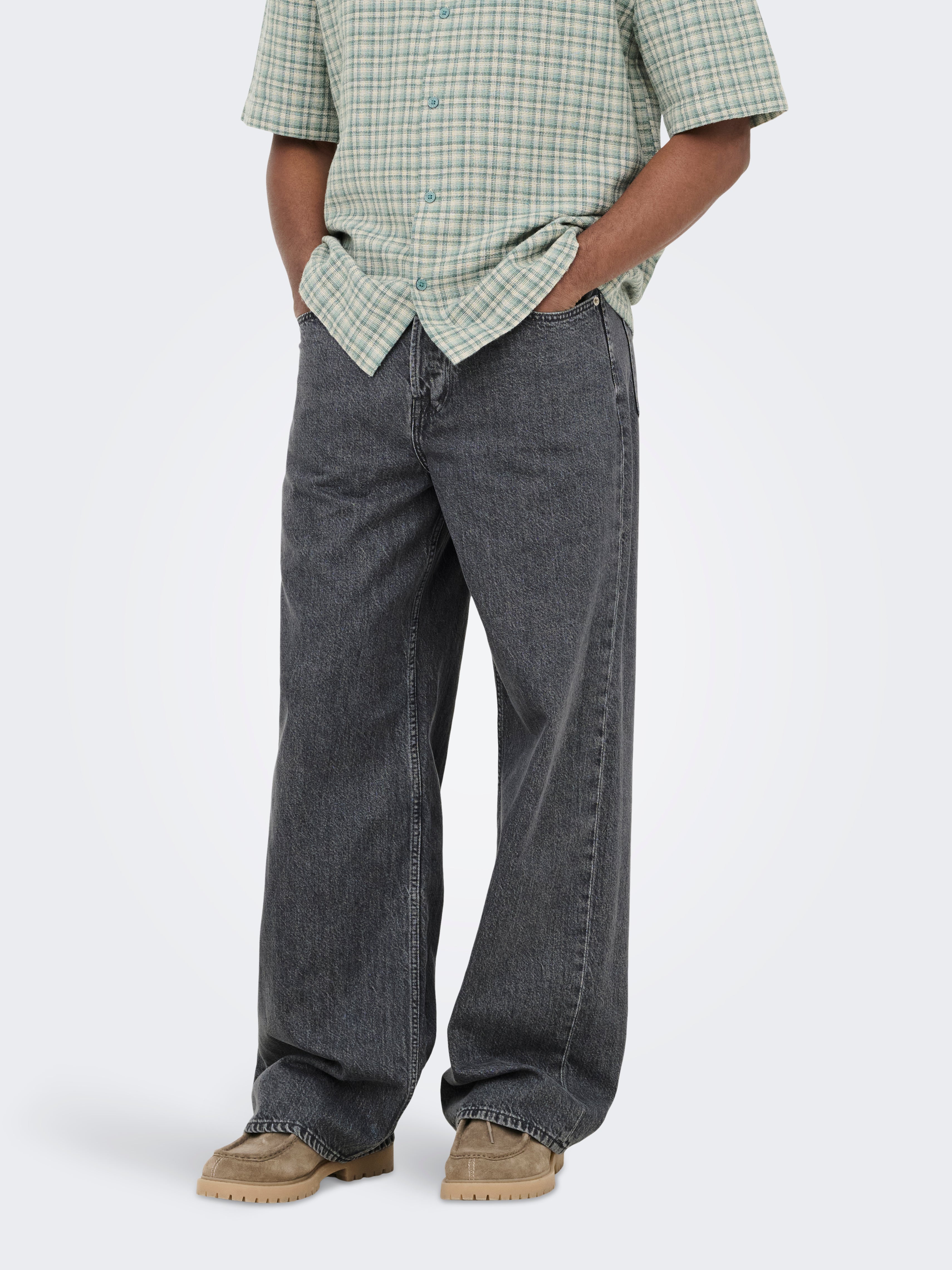 Onsremi Mid Rise Weiter Beinschnitt Jeans