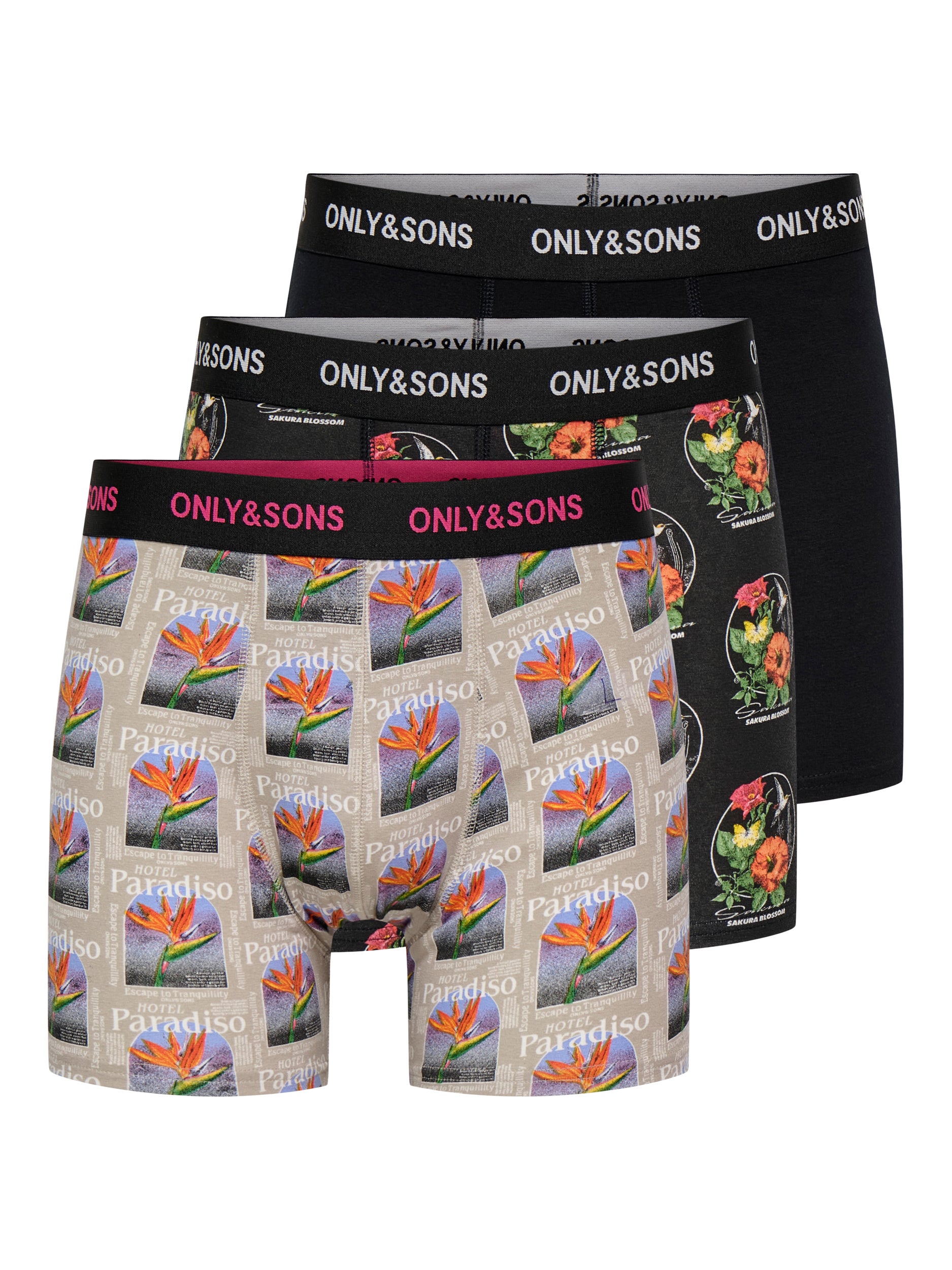 Onsfitz 3er-pack Eng Anliegende Boxershorts