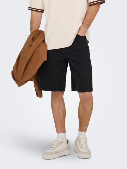 ONLY & SONS Heren Nicky Cargo Jersey shorts Blauw ONLY & SONS Heren Nicky Cargo Jersey shorts Blauw