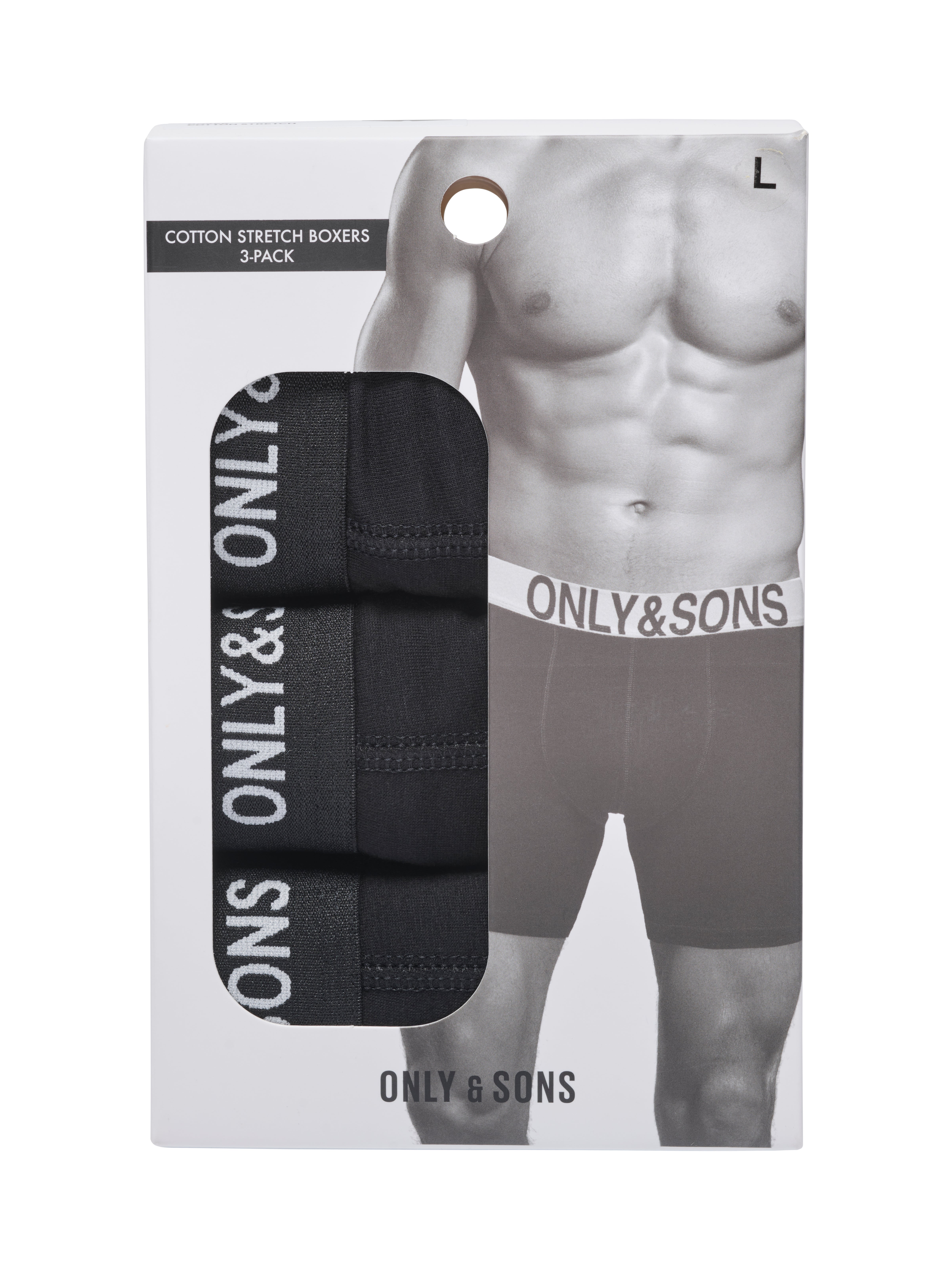 Thumbnail - Onsbasic 3er-pack Eng Anliegende Boxershorts
