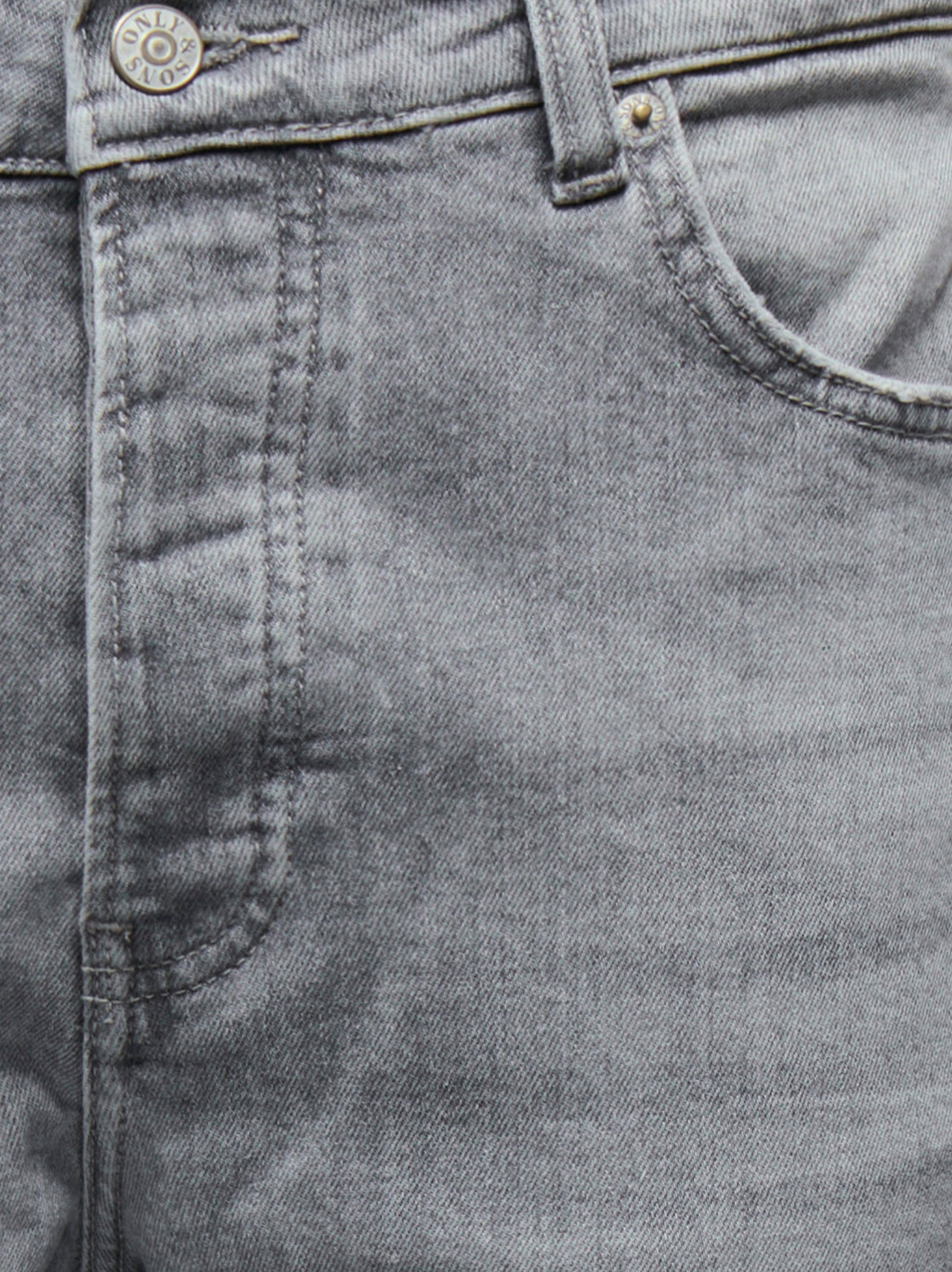 Thumbnail - Onsyoke Mid Rise Verjüngt Jeans