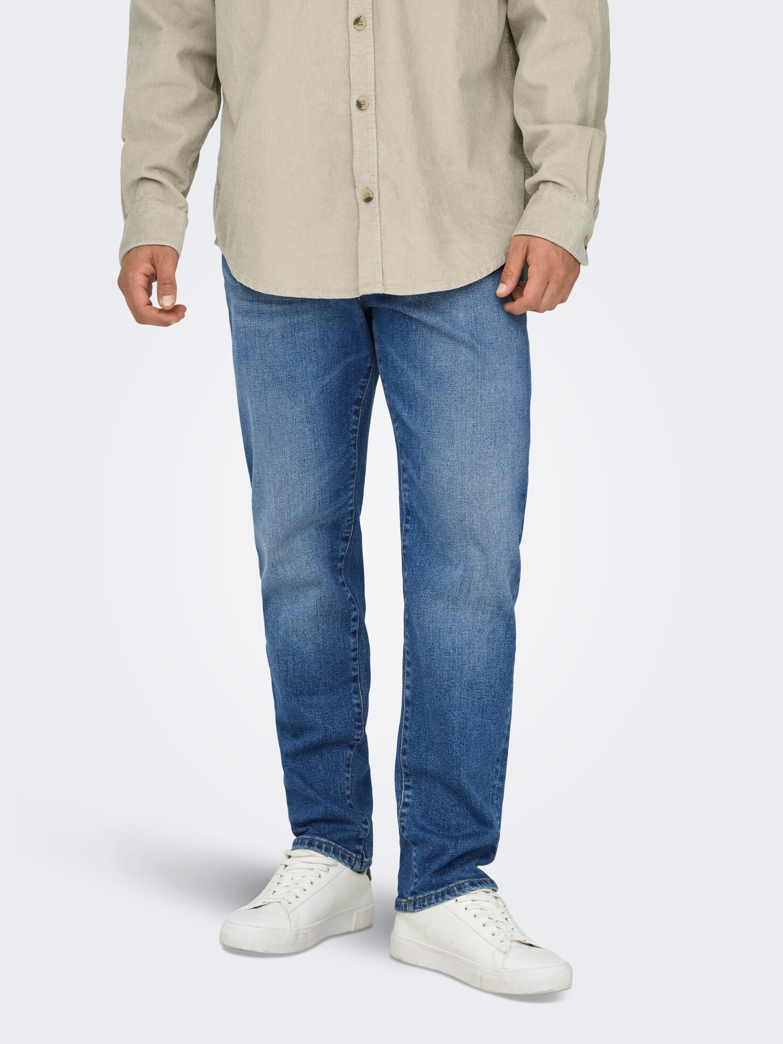 Onsyoke Mid Rise Verjüngt Jeans