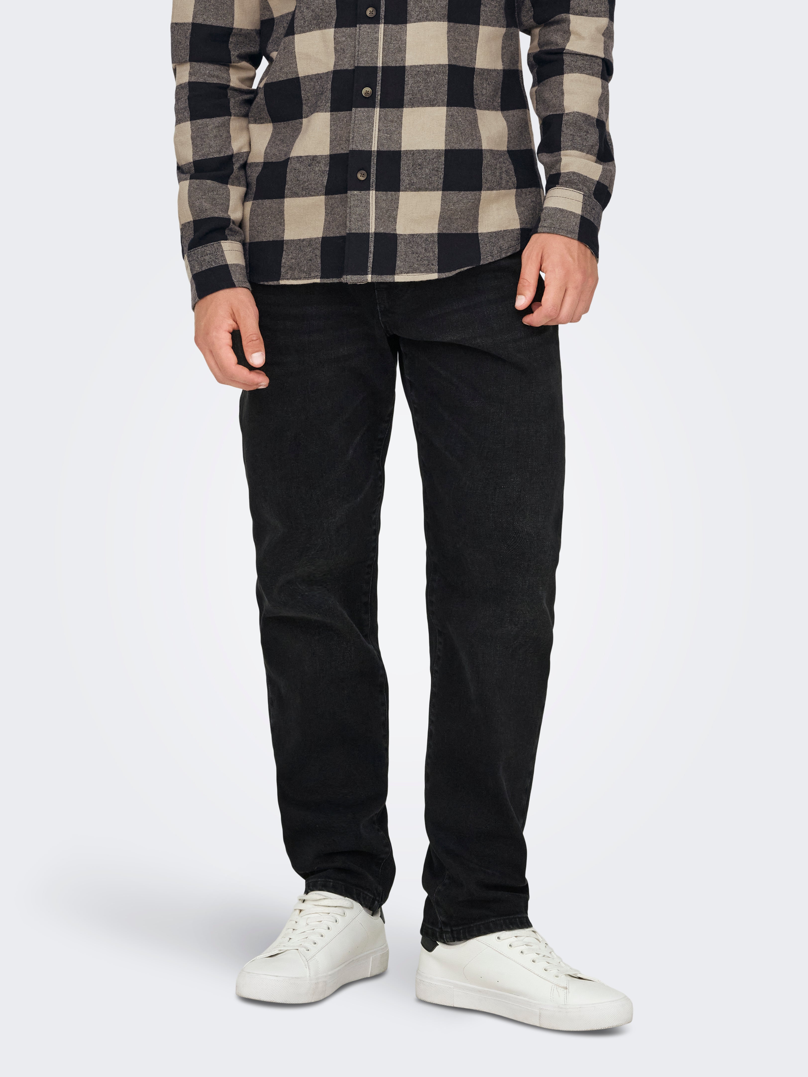 Onsyoke Mid Rise Verjüngt Jeans