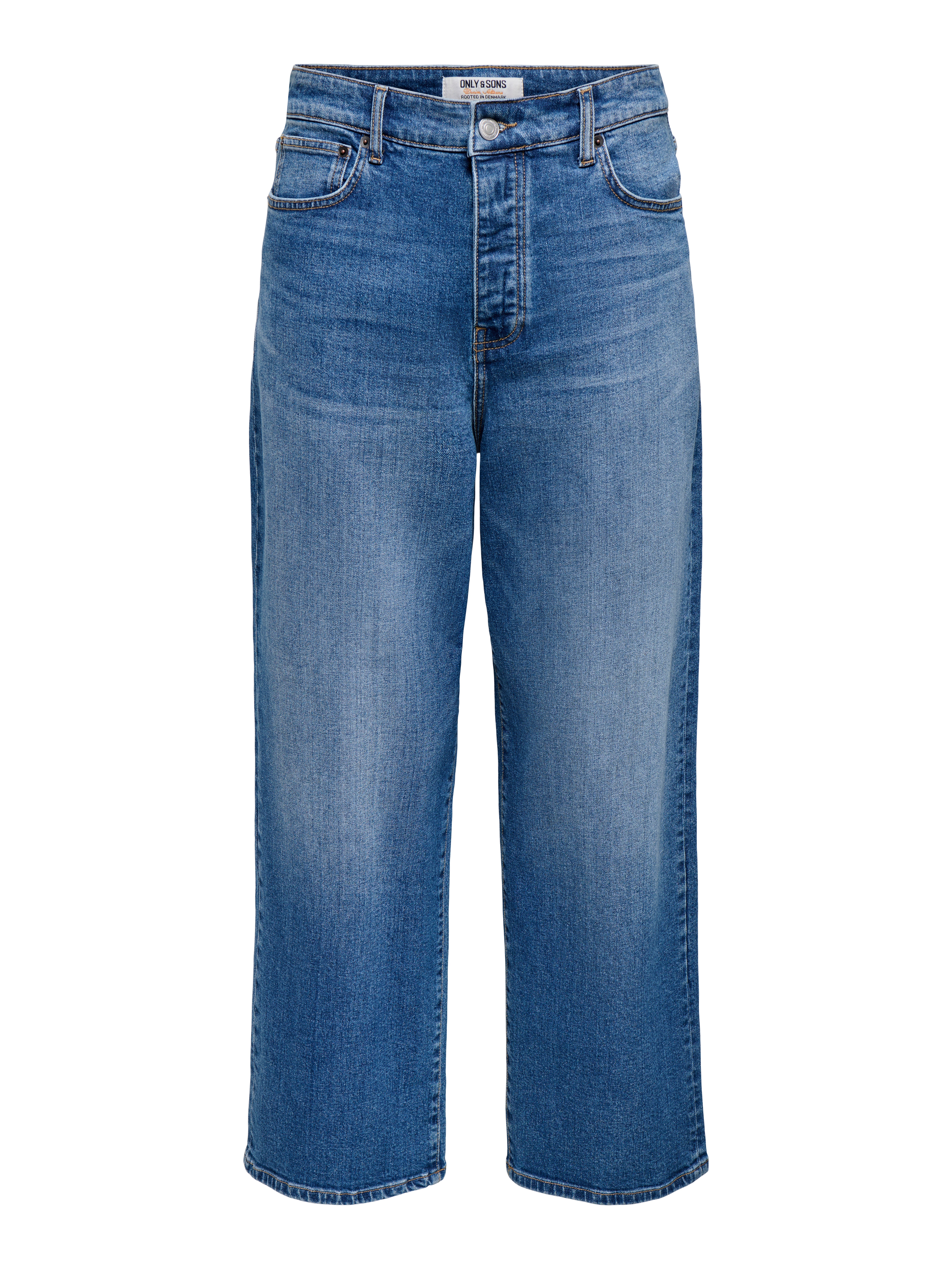 Thumbnail - Onsremi Mid Rise Weiter Beinschnitt Jeans