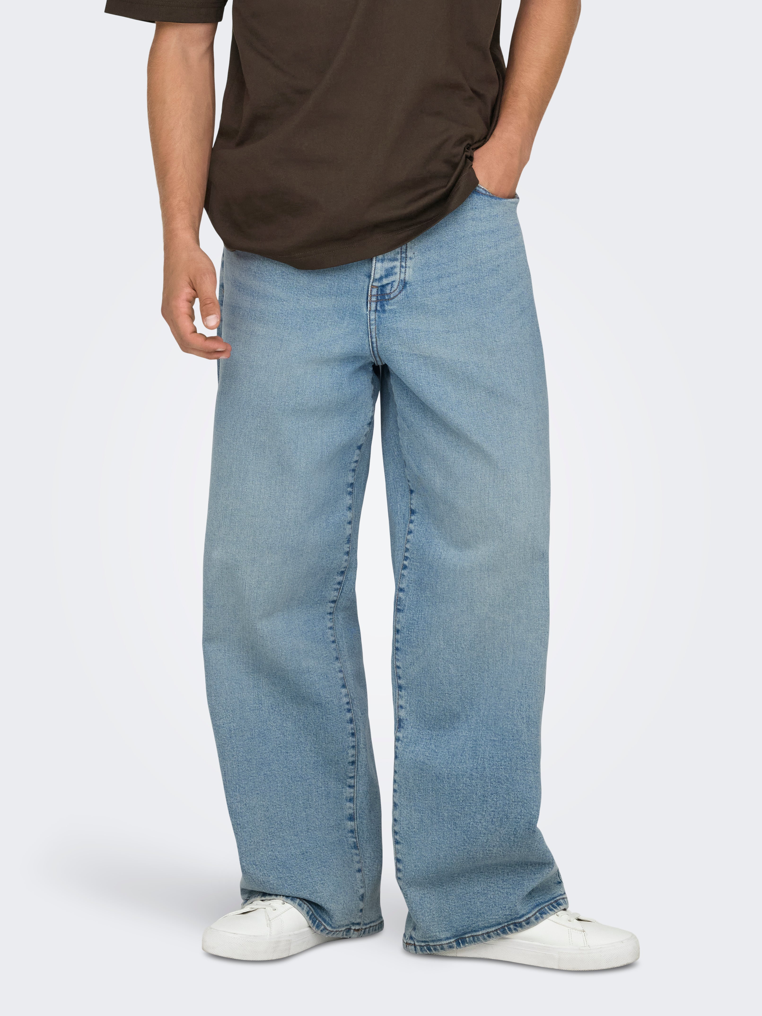 Onsremi Mid Rise Weiter Beinschnitt Jeans