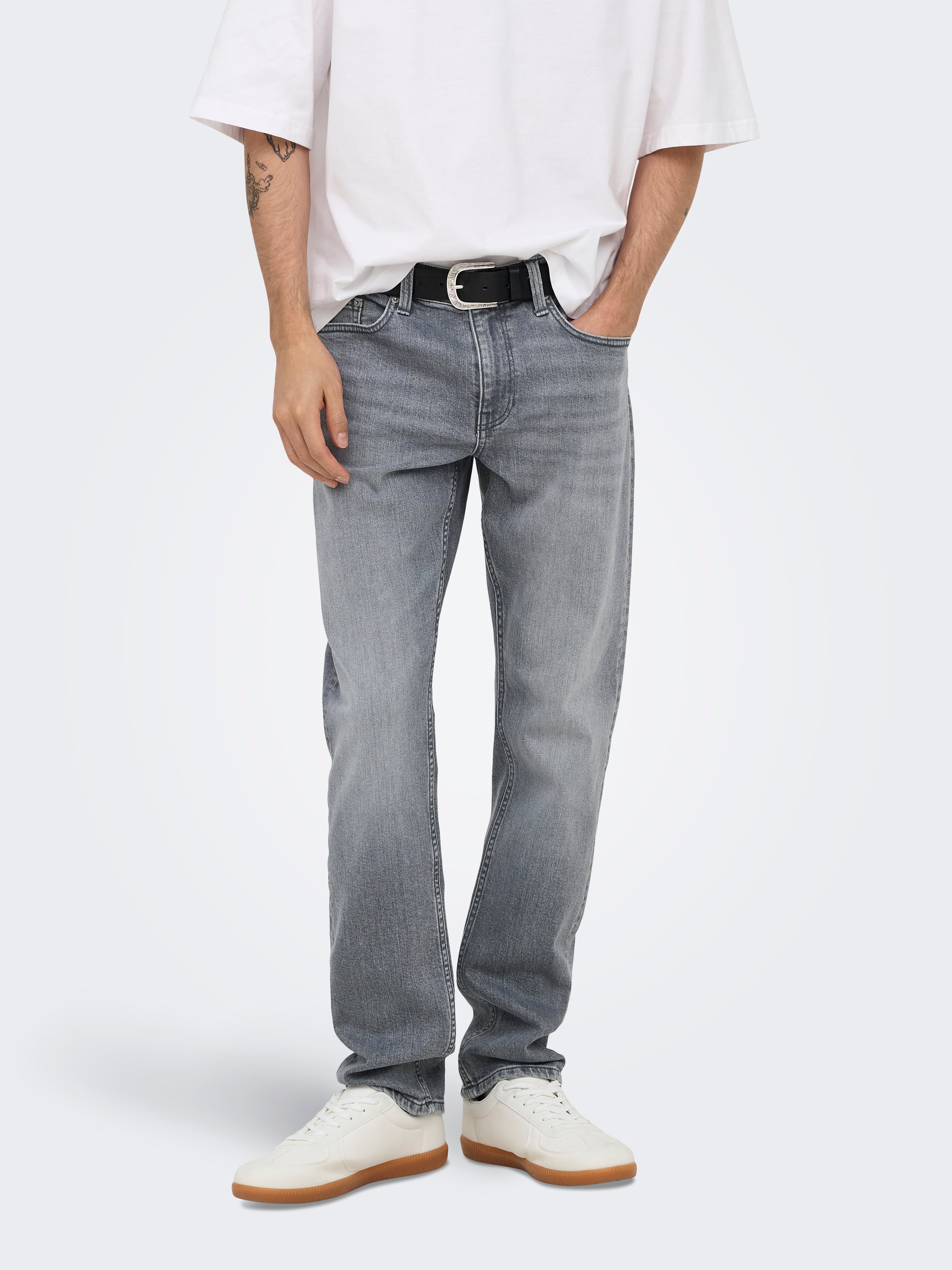 Onswolf Mid Rise Normal Geschnitten Jeans