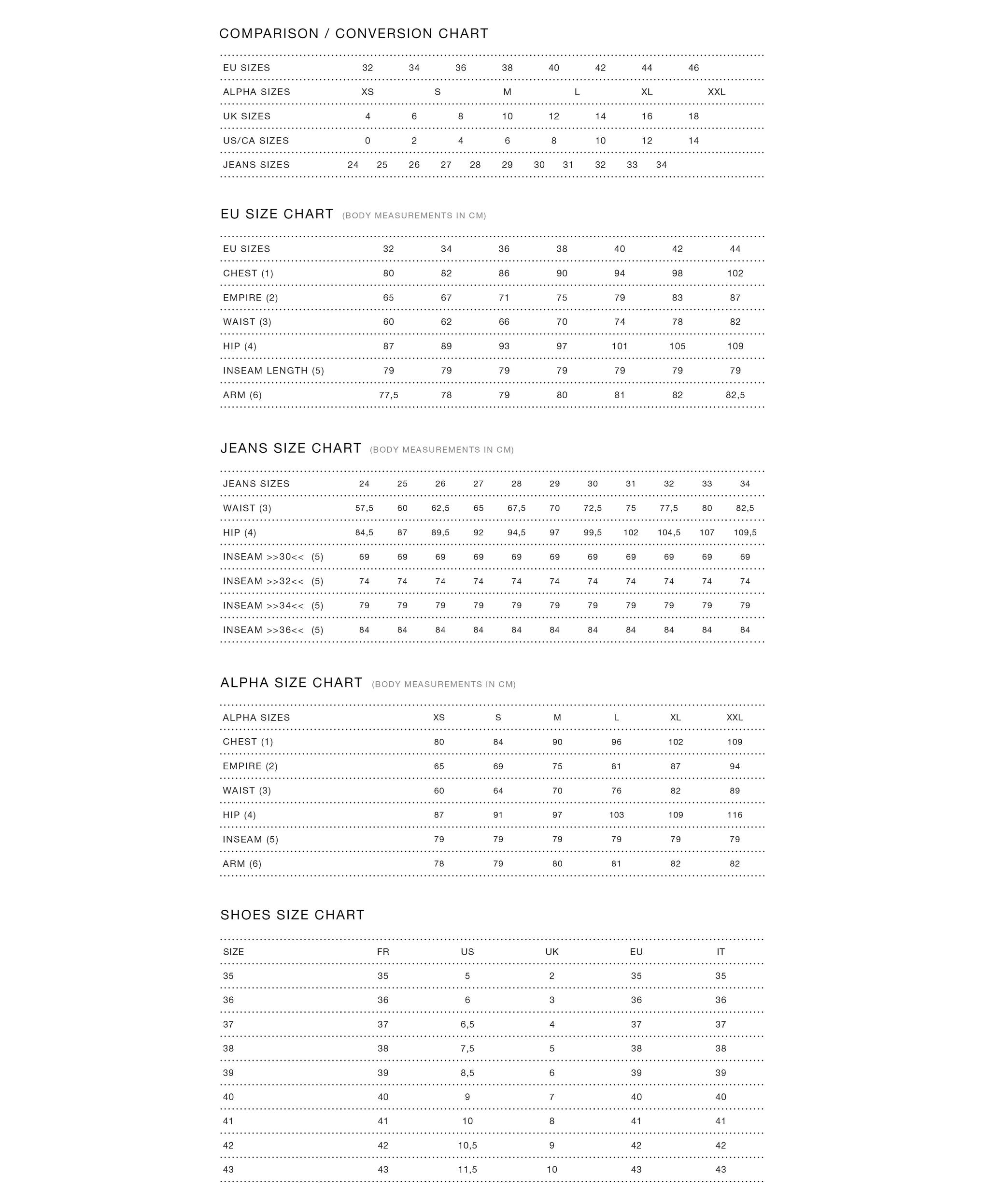 ONLY Maattabel Vind De Perfecte Maat only-maattabel-vind-de-perfecte-maat