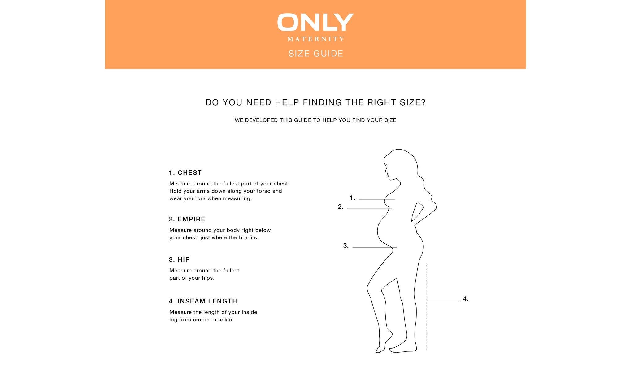 Maattabel Voor Zwangerschap ONLY MATERNITY maattabel-voor-zwangerschap-only-maternity